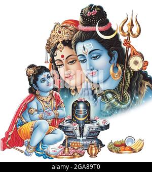 Mythologie hindoue haute résolution photo de Lord Shiva Banque D'Images