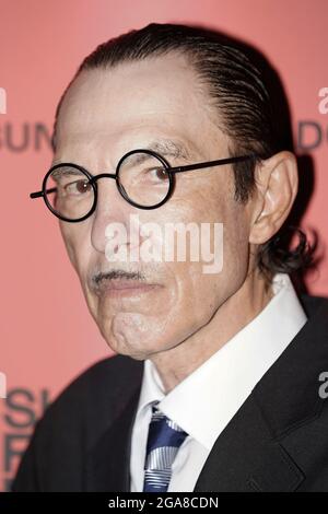 Ron Mael, du duo pop-rock américain Sparks, assistant à la première britannique du Sundance London film Festival des Sparks Brothers au Picturehouse Central Cinema dans le centre de Londres. Date de la photo: Jeudi 29 juillet 2021. Le crédit photo devrait se lire: Aaron Chown/PA Wire Banque D'Images