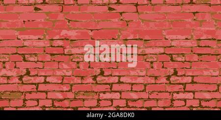 Texture sans couture de mur de briques. Mur de briques. Illustration vectorielle eps-10 Illustration de Vecteur