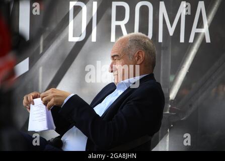 Rome, Italie. 29 juillet 2021. Rome, confrontation entre les candidats pour le maire de Rome pendant le Festival d'architecture de Rome en photo: Enrico Michetti crédit: Agence de photo indépendante/Alamy Live News Banque D'Images