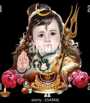 Mythologie hindoue haute résolution photo de Lord Shiva Banque D'Images