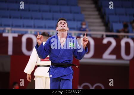 CARGNIN Daniel (BRA) 3e Médaille de bronze lors des Jeux Olympiques Tokyo 2020, Judo Men -66kg Médaille de bronze le 25 juillet 2021 à Nippon Budokan à Tokyo, Japon - photo Yuya Nagase / photo Kishimoto / DPPI Banque D'Images