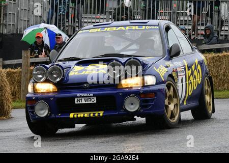 Jimmy McRae, Subaru Impreza, les grands All-coovers - ProDrive, les Maestros - les grands All-coovers de Motorsport, Goodwood Festival of Speed, Goodwood House Banque D'Images