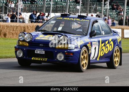 Jimmy McRae, Subaru Impreza, les grands All-coovers - ProDrive, les Maestros - les grands All-coovers de Motorsport, Goodwood Festival of Speed, Goodwood House Banque D'Images