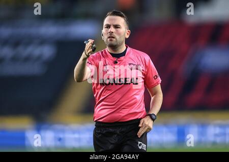 Hull, Royaume-Uni. 29 juillet 2021. Arbitre Liam Moore pendant le match à Hull, Royaume-Uni, le 7/29/2021. (Photo de Mark Cosgrove/News Images/Sipa USA) crédit: SIPA USA/Alay Live News Banque D'Images