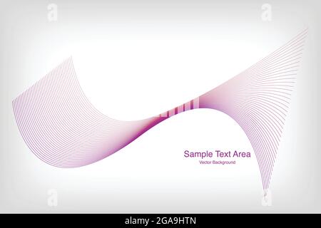 Elément d'onde abstraite pour la conception. Egaliseur de piste de fréquence numérique. Arrière-plan stylisé Line Art Illustration de Vecteur