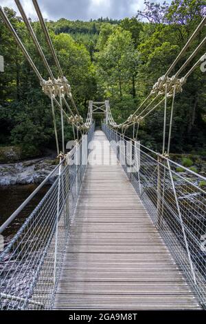 BERWYN, DENBIGHSHIRE, PAYS DE GALLES - JUILLET 11 : vue sur le pont de Chainbridge à Berwyn, pays de Galles, le 11 juillet 2021 Banque D'Images