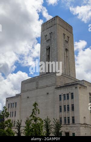 LIVERPOOL, Royaume-Uni - JUILLET 14 : Mersey tunnel ventilation Shaft, Liverpool, Angleterre le 14 juillet 2021 Banque D'Images