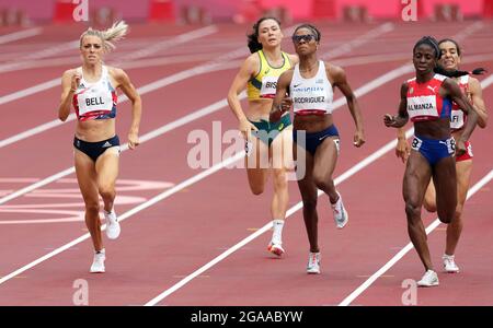 Alexandra Bell, de Grande-Bretagne, participe aux épreuves féminines de 800 m lors de l'athlétisme au stade olympique le septième jour des Jeux Olympiques de Tokyo en 2020 au Japon. Date de la photo : vendredi 30 juillet 2021. Banque D'Images