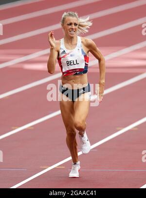 Alexandra Bell, de Grande-Bretagne, participe aux épreuves féminines de 800 m lors de l'athlétisme au stade olympique le septième jour des Jeux Olympiques de Tokyo en 2020 au Japon. Date de la photo : vendredi 30 juillet 2021. Banque D'Images