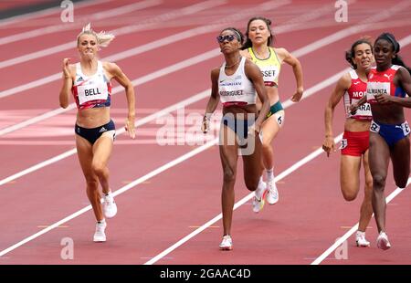 Alexandra Bell, de Grande-Bretagne, participe aux épreuves féminines de 800 m lors de l'athlétisme au stade olympique le septième jour des Jeux Olympiques de Tokyo en 2020 au Japon. Date de la photo : vendredi 30 juillet 2021. Banque D'Images