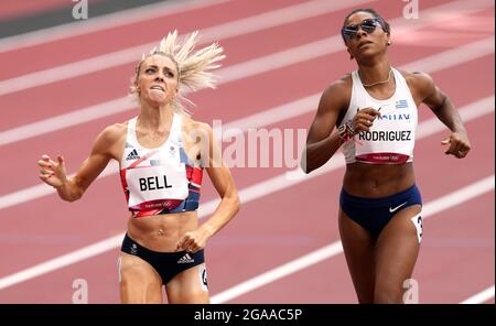 Alexandra Bell, de Grande-Bretagne, participe aux épreuves féminines de 800 m lors de l'athlétisme au stade olympique le septième jour des Jeux Olympiques de Tokyo en 2020 au Japon. Date de la photo : vendredi 30 juillet 2021. Banque D'Images