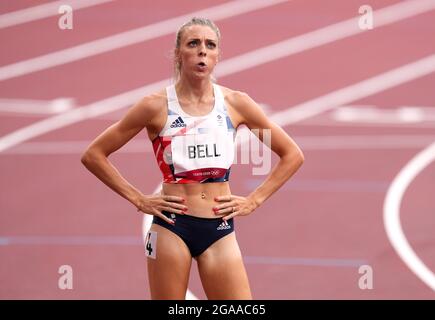 Alexandra Bell, de Grande-Bretagne, participe aux épreuves féminines de 800 m lors de l'athlétisme au stade olympique le septième jour des Jeux Olympiques de Tokyo en 2020 au Japon. Date de la photo : vendredi 30 juillet 2021. Banque D'Images