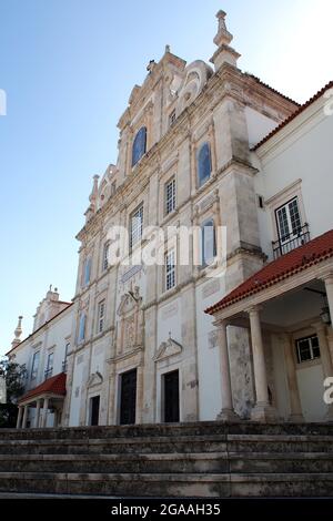 Cathédrale notre-Dame de l'Immaculée conception, alias Cathédrale de Santarem, datant du XVIIe siècle, dans le centre historique de la ville, Portugal Banque D'Images