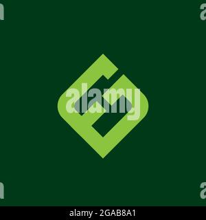 PAR EXEMPLE, logo monogramme. Basé sur une lettre. Illustration de Vecteur