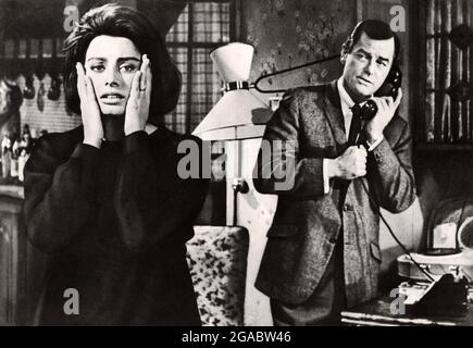 Le Couteau dans la plaie année : 1962 France / Italie Directeur : Anatole Litvak Sophia Loren, Gig Young Banque D'Images