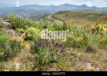 Vardenyats (ou Selim) Mountain Pass en Arménie Banque D'Images