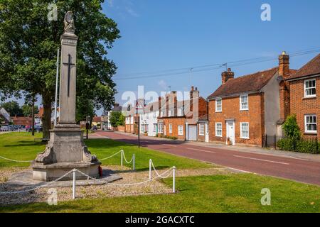 Essex, Royaume-Uni - 20 juillet 2021: Une vue dans le joli village de stock à Essex, Royaume-Uni. Banque D'Images