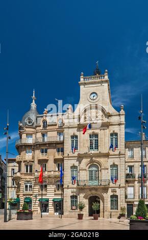 Hôtel de ville (Hôtel de ville) à la place Gabriel Péri, à Béziers, département Herault, région occitanie, France Banque D'Images