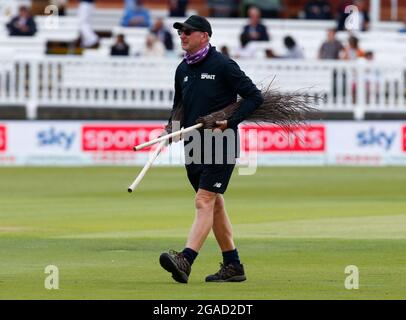 LONDRES, ANGLETERRE - juillet 29: Grounman pendant la centaine entre London Spirit Women et Trent Rockets Women au stade de Lord, Londres, Royaume-Uni le 29 juillet Banque D'Images