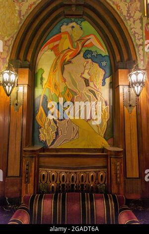 Intérieur du théâtre Tushchinski, Amsterdam, pays-Bas Banque D'Images