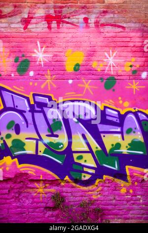 Lettrage Graffiti Rose Photo Stock Alamy