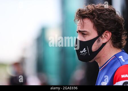 Budapest, Hongrie. 30 juillet 2021. Fernando Alonso (ESP) Alpine F1 Team. 30.07.2021. Championnat du monde de Formule 1, Rd 11, Grand Prix de Hongrie, Budapest, Hongrie, Journée d'entraînement. Le crédit photo doit être lu : images XPB/Press Association. Crédit : XPB Images Ltd/Alamy Live News Banque D'Images