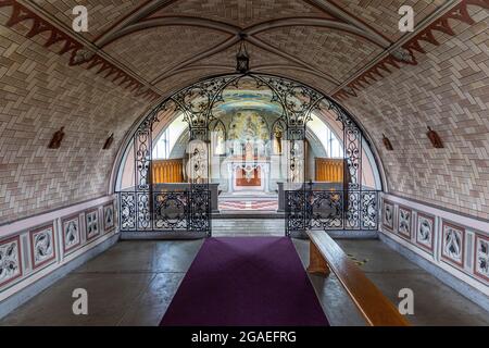 La chapelle est une chapelle catholique ornée sur Lamb Holm dans les îles Orkney. Il a été construit pendant la Seconde Guerre mondiale par les prisonniers de guerre italiens Banque D'Images