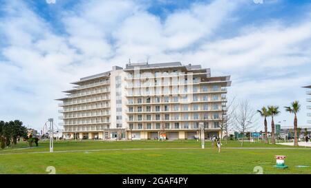 Vue sur Sochi Park Hotel - 22 mars 2021, Adler Russie Banque D'Images