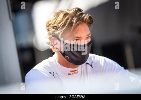 Budapest, Hongrie. 30 juillet 2021. Hinger Dennis (NOR), Prema Racing, Dallara F3, portrait lors du 4ème tour du Championnat de Formule 3 2021 de la FIA du 30 juillet au 1er août 2021 sur la Hungaroring, à Mogyorod, près de Budapest, Hongrie - photo Sebastiaan Rozendaal / Dutch photo Agency / DPPI crédit: DPPI Media/Alay Live News Banque D'Images