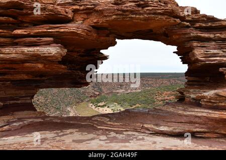 Fenêtre de la nature Parc national de Kalbarri Australie occidentale Banque D'Images