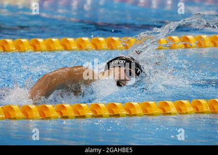 Tokyo, Japon. 31 juillet 2021. Kathleen Ledecky, des États-Unis, participe au freestyle féminin 800 au Tokyo Aquatics Centre, lors des Jeux Olympiques d'été de Tokyo, au Japon, le samedi 31 juillet 2021. Photo par Tasos Katopodis/UPI. Crédit : UPI/Alay Live News Banque D'Images