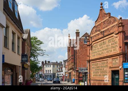 Vieux bâtiments le long du Wash dans le centre-ville de Hertford, Hertfordshire, Angleterre du Sud-est Banque D'Images