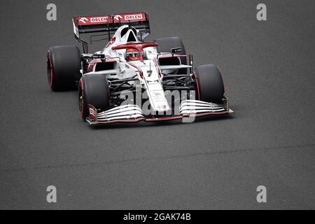 Budapest, Ungarn. 31 juillet 2021. 31 juillet 2021, Hungaroring, Budapest, Grand Prix de Formule 1 de Hongrie 2021, sur la photo Kimi Raikkonen (fin # 7), Alfa Romeo Racing ORLEN/dpa/Alay Live News Banque D'Images