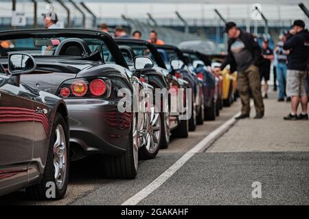 Towcester, Northamptonshire, Royaume-Uni. 31 juillet 2021. Honda S2000 club pendant le Classic Motor Racing Festival au circuit de Silverstone (photo de Gergo Toth / Alamy Live News) Banque D'Images