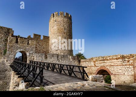 La forteresse de Kalemegdan est un château historique, une porte et un pont à Belgrade, en Serbie. Banque D'Images