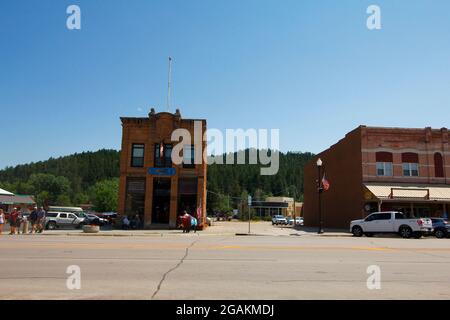 Vue sur la ville de Custer, Dakota du Sud Banque D'Images