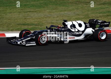 Budapest, Ungarn. 31 juillet 2021. 31 juillet 2021, Hungaroring, Budapest, Grand Prix de Formule 1 de Hongrie 2021, sur la photo Yuki Tsunoda (JPN # 22), Scuderia AlphaTauri Honda crédit: dpa/Alay Live News Banque D'Images