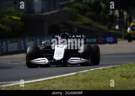 Budapest, Ungarn. 31 juillet 2021. 31 juillet 2021, Hungaroring, Budapest, Grand Prix de Formule 1 de Hongrie 2021, sur la photo George Russel (GBR # 63), Williams Racing Credit: dpa/Alay Live News Banque D'Images