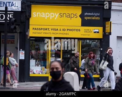 Snappy prend des photos services branche franchise à Islington Banque D'Images