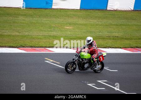 CASTLE DONINGTON, Royaume-Uni, 31 juillet 2021, Classic Motorcycle Fesitval sur le circuit de Donington Park qui a eu lieu pendant le désherbage du 31 juillet et du 1er août 2021, crédit : Gareth Tibbles Banque D'Images