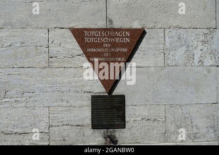 Mémorial sur la persécution des homosexuels pendant l'époque du nazisme, Nollendorfplatz, Berlin Banque D'Images