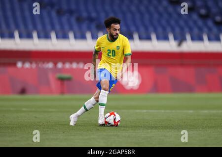 Tokyo, Giappone. 31 juillet 2021. CLAUDINHO (BRA) pendant les Jeux Olympiques Tokyo 2020, quart de finale des hommes de football entre le Brésil et l'Egypte le 31 juillet 2021 au stade Saitama à Saitama, Japon - photo Kishimoto/DPPI crédit: Agence photo indépendante/Alamy Live News Banque D'Images