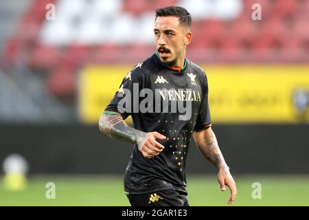 UTRECHT, PAYS-BAS - JUILLET 31: Francesco Di Mariano de Venezia FC lors du match de pré-saison entre le FC Utrecht et Venezia FC au stade Galgenwaard le 31 juillet 2021 à Utrecht, pays-Bas (photo par Herman Dingler/Orange Pictures) Banque D'Images