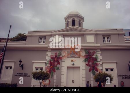 Musée, Puerto Rico Tourism Company, Paseo de la Princesa, Old San Juan, San Juan, Porto Rico, Antilles Banque D'Images