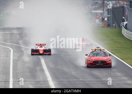 Début de la course 3 sous la voiture de sécurité, départ 02 Leclerc Arthur (mco), Prema Racing, Dallara F3, action pendant la 4ème manche du Championnat de Formule 3 2021 de la FIA du 30 juillet au 1er août 2021 sur la Hungaroring, à Mogyorod, près de Budapest, Hongrie - photo Antonin Vincent / DPPI Banque D'Images