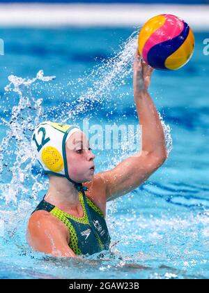 TOKYO, JAPON - 1er AOÛT : Abby Andrews d'Australie lors du match des