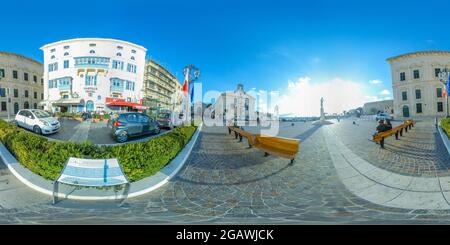 Vue panoramique à 360° de Rues de La Valette, Malte