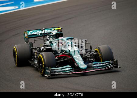 Budapest, Hongrie. 1er août 2021. 05 VETTEL Sebastian (ger), Aston Martin F1 AMR21, action pendant la Formule 1 Magyar Nagydij 2021, Grand Prix de Hongrie, 11e tour du Championnat du monde de Formule 1 2021 de la FIA du 30 juillet au 1er août 2021 sur la Hungaroring, à Mogyorod, près de Budapest, Hongrie - photo Xavi Bonilla/DPPI crédit: DPPI Media/Alamy Live News Banque D'Images