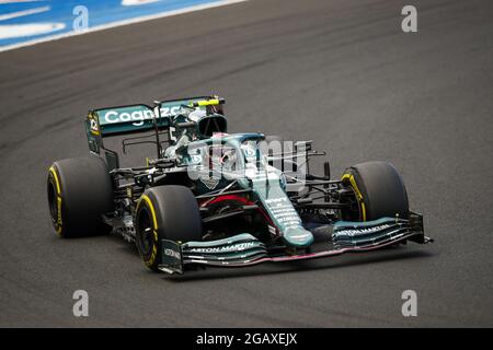 Budapest, Hongrie. 1er août 2021. 05 VETTEL Sebastian (ger), Aston Martin F1 AMR21, action pendant la Formule 1 Magyar Nagydij 2021, Grand Prix de Hongrie, 11e manche du Championnat du monde de Formule 1 2021 de la FIA du 30 juillet au 1er août 2021 sur la Hungaroring, à Mogyorod, près de Budapest, Hongrie - photo Xavi Bonilla / DPPI crédit: Agence de photo indépendante / Alamy Live News Banque D'Images